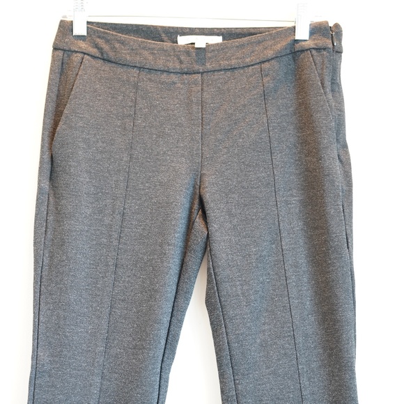 CAbi #967 Audrey Charcoal Grey Ponte Stretch Side Zip Pants Size 4 EUC - Picture 2 of 5